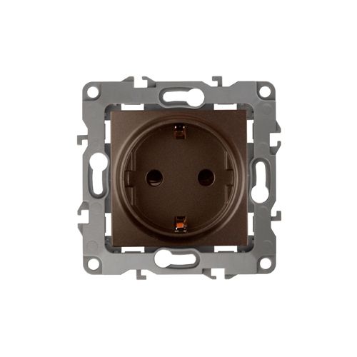 Розетка 1-м СП Эра12 12-2101-13 16А IP20 16AX 250В 2P+E Schuko механизм бронз. Эра Б0019320 фото 2 Розетка 1-м СП Эра12 12-2101-13 16А IP20 16AX 250В 2P+E Schuko механизм бронз. Эра Б0019320 фото 2