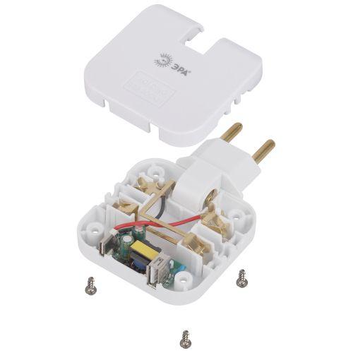 Разветвитель электрический 2-м 10А SPF-2-FL-USBC 2USB A+C поворотн. бел. Эра Б0069090 фото 2 Разветвитель электрический 2-м 10А SPF-2-FL-USBC 2USB A+C поворотн. бел. Эра Б0069090 фото 2
