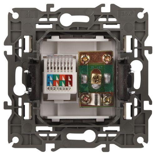 Розетка компьютерная + телевизионная 2-м Elegance 14-3110-02 RJ45 + TV IP20 механизм сл. кость Эра Б0034315 фото 4 Розетка компьютерная + телевизионная 2-м Elegance 14-3110-02 RJ45 + TV IP20 механизм сл. кость Эра Б0034315 фото 4