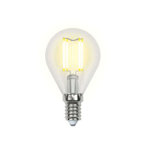 Лампа светодиодная LED-G45-6Вт WW E14 CL PLS02WH картон Uniel UL-00000197 Лампа светодиодная LED-G45-6Вт WW E14 CL PLS02WH картон Uniel UL-00000197