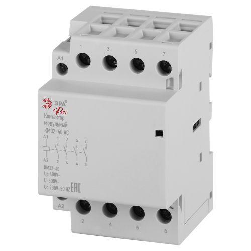 Контактор модульный КМ32-40 АС PRO NO-902-335 ЭРА Б0062327 Контактор модульный КМ32-40 АС PRO NO-902-335 ЭРА Б0062327