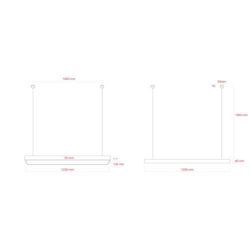 Светильник светодиодный Geometria Block SPO-114-B-40K-036 36Вт 4000К 2800Лм IP40 1200х130х50мм драйвер внутри подвесной черн. Эра Б0058861 фото 3 Светильник светодиодный Geometria Block SPO-114-B-40K-036 36Вт 4000К 2800Лм IP40 1200х130х50мм драйвер внутри подвесной черн. Эра Б0058861 фото 3