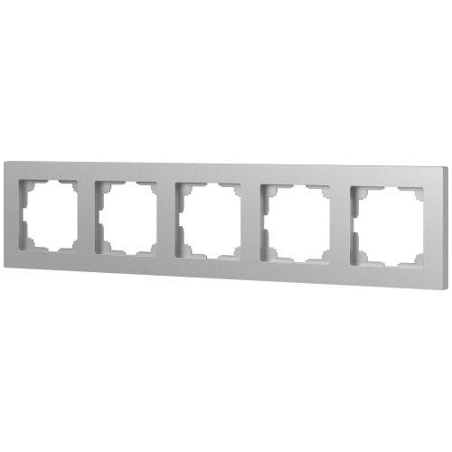 Рамка 5-м СП Accent 6-505-03 алюм. Intro Б0063725 фото 3 Рамка 5-м СП Accent 6-505-03 алюм. Intro Б0063725 фото 3