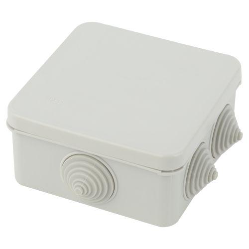 Коробка распаячная KKORz-100-100-50-6gv открытой установки КОР 100х100х50мм защелк. крышка 6 вставл. сальника IP55 ЭРА Б0055757 Коробка распаячная KKORz-100-100-50-6gv открытой установки КОР 100х100х50мм защелк. крышка 6 вставл. сальника IP55 ЭРА Б0055757
