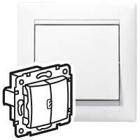 Переключатель проходной 2-кл. СП Valena 10А IP31 механизм бел. (DIY-упак.) IEK 694266