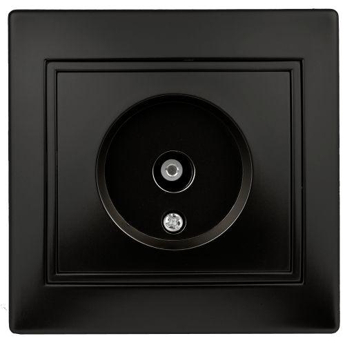 Розетка телевизионная одиночная TV СП Plano 1-301-05 IP20 антрацит Intro Б0044573 Розетка телевизионная одиночная TV СП Plano 1-301-05 IP20 антрацит Intro Б0044573