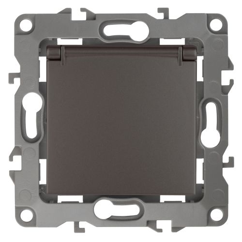 Розетка 1-м СП Эра12 12-2103-13 16А IP20 16AX 250В 2P+E Schuko защ. шторки с крышкой механизм бронз. Эра Б0019328 Розетка 1-м СП Эра12 12-2103-13 16А IP20 16AX 250В 2P+E Schuko защ. шторки с крышкой механизм бронз. Эра Б0019328