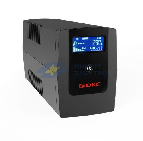 Источник бесперебойного питания ИБП Info LCD 1500В.А Schuko (3) USB + RJ45 DKC INFOLCD1500S Источник бесперебойного питания ИБП Info LCD 1500В.А Schuko (3) USB + RJ45 DKC INFOLCD1500S