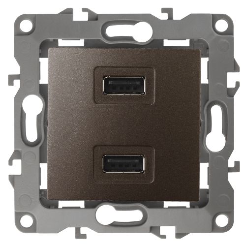 Устройство зарядное USB 12-4110-13 5В-2100мА бронза ЭРА Б0027498 Устройство зарядное USB 12-4110-13 5В-2100мА бронза ЭРА Б0027498