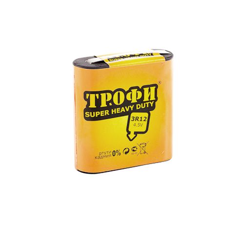Элемент питания солевой "квадрат" 3R12-1S Трофи C0034622 фото 2 Элемент питания солевой "квадрат" 3R12-1S Трофи C0034622 фото 2