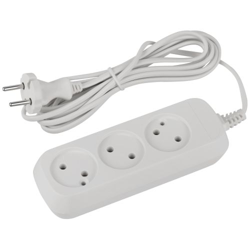 Удлинитель 3х3м без заземл. 6А IP20 GREEN LINE UDL-6-330 ШВВП 2х0.75 Эра Б0065041 Удлинитель 3х3м без заземл. 6А IP20 GREEN LINE UDL-6-330 ШВВП 2х0.75 Эра Б0065041