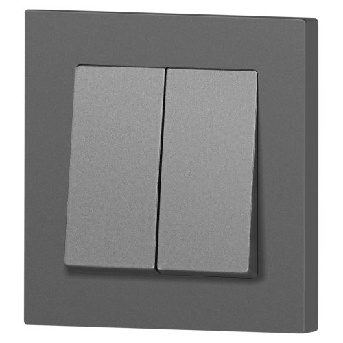 Выключатель 2-кл. СП Accent 6-104-07 10А IP20 250В AL/CU графит Intro Б0063493 фото 6 Выключатель 2-кл. СП Accent 6-104-07 10А IP20 250В AL/CU графит Intro Б0063493 фото 6
