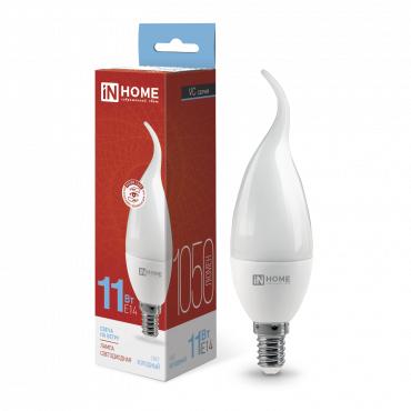 Лампа светодиодная LED-СВЕЧА НА ВЕТРУ-VC 11Вт свеча на ветру 6500К холод. бел. E14 1050лм 230В IN HOME 4690612030494 Лампа светодиодная LED-СВЕЧА НА ВЕТРУ-VC 11Вт свеча на ветру 6500К холод. бел. E14 1050лм 230В IN HOME 4690612030494