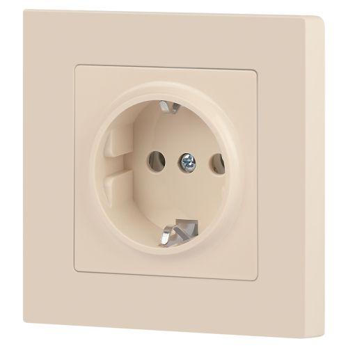 Розетка 1-м СП Accent 6-202-02 16А IP20 250В 2P+E Schuko сл. кость Intro Б0063683 фото 6 Розетка 1-м СП Accent 6-202-02 16А IP20 250В 2P+E Schuko сл. кость Intro Б0063683 фото 6