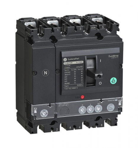 Выключатель автоматический SYSTEMEPACT CCB100 50кА 4P4D S2.2 40А рычаг SE SPC100N04022L4DF Выключатель автоматический SYSTEMEPACT CCB100 50кА 4P4D S2.2 40А рычаг SE SPC100N04022L4DF