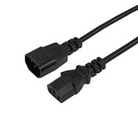 Шнур сетевой IEC 320 C13 - IEC 320 C14 3х0.75кв.мм 6А 1.2м Rexant 04-2722
