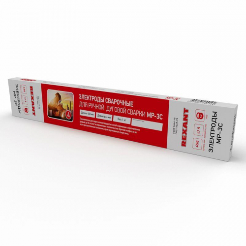 Электрод MP-3C 450мм 4мм (уп.1кг) Rexant 11-0956 фото 5