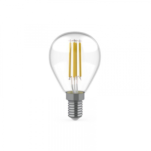 Лампа светодиодная филаментная Basic Filament 5.5Вт шар 4100К Е14 530лм (уп.3шт) GAUSS 1051126T фото 2