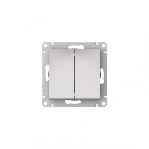 Выключатель 2-кл. AtlasDesign Aqua IP44 (сх. 5) 10AX быстрозажим. клем. механизм алюм. SE ATN440351S фото 3