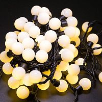 Гирлянда светодиодная "Мультишарики" 10м d23мм 80LED тепл. бел. 4Вт IP65 провод ПВХ черн. (нужен шнур питания 303-500) Neon-Night 303-516