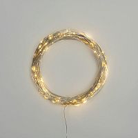 Гирлянда "Роса" 10м 100LED тепл. бел. IP44 с пультом 8 режимов элементы питания 3хAA Neon-Night 303-256