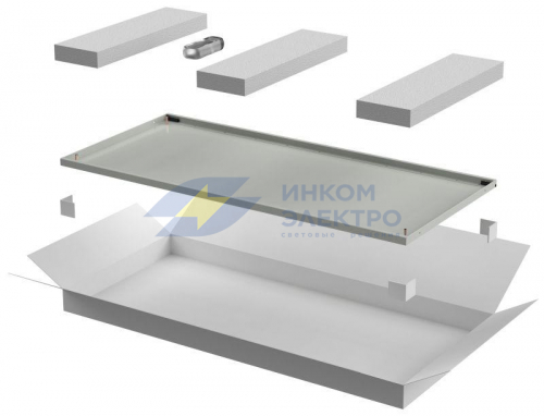 Дверь для шкафа LINEA N 24U 800мм метал. сер. ITK LN35-24U8X-DM