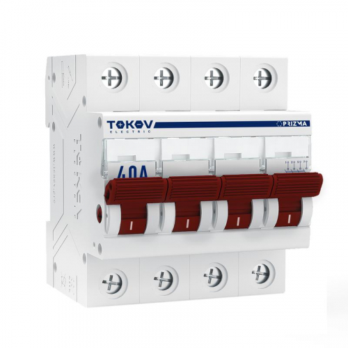 Выключатель нагрузки модульный 4п 40А PRIZMA TOKOV ELECTRIC TKE-PZ60-MDSI-4-40