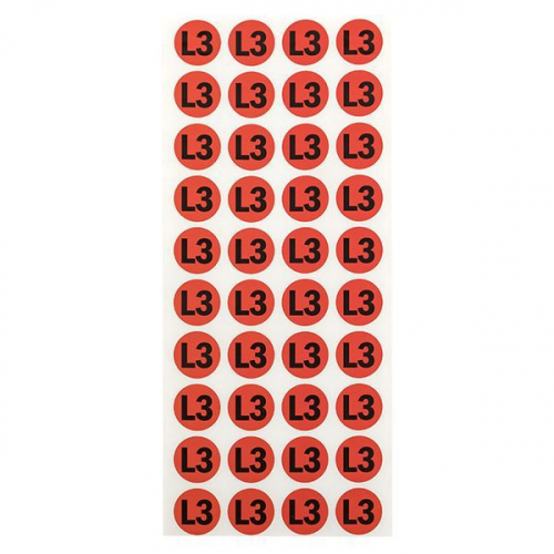 Наклейка "L3" d20мм PROxima EKF an-2-15-2 фото 3 Наклейка "L3" d20мм PROxima EKF an-2-15-2 фото 3
