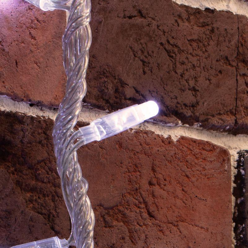 Гирлянда светодиодная "Светодиодный Дождь" 2х6м 360LED бел. 23Вт 24В IP65 эффект водопада с трансф. провод ПВХ прозр. Neon-Night 235-465 фото 3