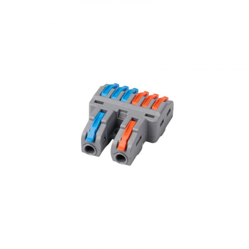 Клемма монтажная СМК PTC-2P 4226 BL/2 450В 32А 0.08-2.5(4.0)кв.мм JazzWay 5073784 фото 2
