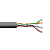 Кабель витая пара U/UTP кат.5E 4 пары 24 AWG solid внешн. LDPE черн. (м) TERACOM PRO EKF TRP-5EUTP-04PE-BK-OUT3