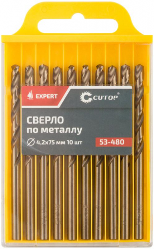 Сверло по металлу ЭКСПЕРТ/EXPERT 4.2х75мм (уп.10шт) Cutop 53-480 фото 3 Сверло по металлу ЭКСПЕРТ/EXPERT 4.2х75мм (уп.10шт) Cutop 53-480 фото 3