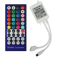 Контроллер для светодиодной ленты с ИК пультом RGBW-Controller-12/24V-96/192W-IP20-IR ЭРА Б0061113