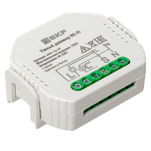 Диммер в подрозетник 1-канальный Умный Wi-Fi Connect EKF sdsh-1g-wf фото 12