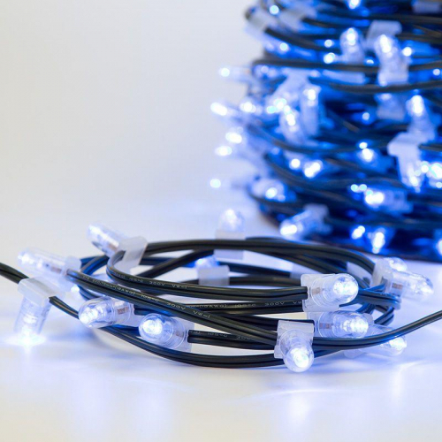 Гирлянда светодиодная "LED ClipLight" 1.5м 665LED син. 80Вт 12В IP65 провод черн. (уп.100м) Neon-Night 325-123 фото 2