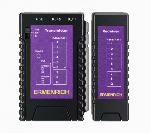 Тестер кабельный NetGeeks NP10 фиолет. Ermenrich 85300 фото 3 Тестер кабельный NetGeeks NP10 фиолет. Ermenrich 85300 фото 3