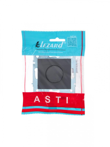 Механизм светорегулятора СП 1000Вт ASTI черн.бархат LEZARD 7081-4288-157 фото 4