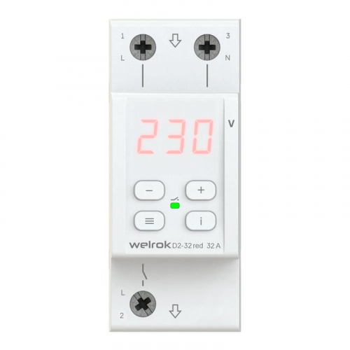 Реле напряжения D2-32 red Welrok 4660251140120 Реле напряжения D2-32 red Welrok 4660251140120