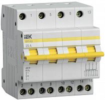 Выключатель-разъединитель трехпозиционный 4п ВРТ-63 25А KARAT IEK MPR10-4-025