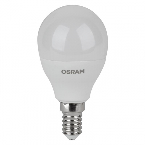 Лампа светодиодная LED Value LVCLP60 7SW/830 7Вт шар матовая E14 230В 2х5 RU (уп.5шт) OSRAM 4058075578104 фото 2