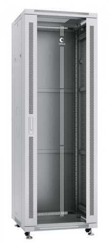 Шкаф монтажный телекоммуникационный напольный SH-05C-37U60/100 19дюйм для распред. и серверн. оборудования 37U 600х1000х1833мм передн. стеклян. и задн. сплошн. метал. двери ручка с замком сер. (RAL 7035) Cabeus 7642c Шкаф монтажный телекоммуникационный напольный SH-05C-37U60/100 19дюйм для распред. и серверн. оборудования 37U 600х1000х1833мм передн. стеклян. и задн. сплошн. метал. двери ручка с замком сер. (RAL 7035) Cabeus 7642c