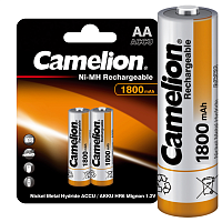 Аккумулятор AA/R6 1800мА.ч NI-MN BP-2 металлик (блист.2шт) Camelion 3001