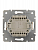 Переключатель проходной 1-кл. СП Rain IP20 механизм крем. LEZARD 703-0388-105