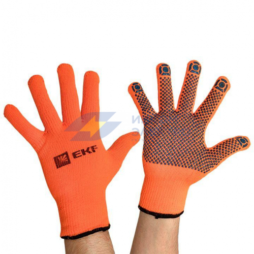 Перчатки рабочие ТОЧКА ЗИМА с ПВХ-покрытием утепленные (7 класс 10 разм) Professional EKF pe7ac-10-pro фото 5