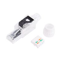 Разъем RJ45(8P8C) полевой заделки под витую пару UTP кат.6 50микродюйм PRO Rexant 02-0281