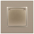 Розетка 1-м СП Эра Elegance 14-2103-04 16А IP20 16AX 250В 2P+E Schuko защ. шторки с крышкой шампань Эра Б0034281