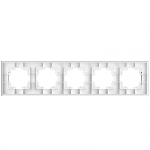 Рамка 5-м Афина стеклянная сл. кость (ivory) UNIVersal 2276 фото 3