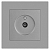 Розетка телевизионная одиночная TV СП Accent 6-301-03 IP20 алюм. Intro Б0063607
