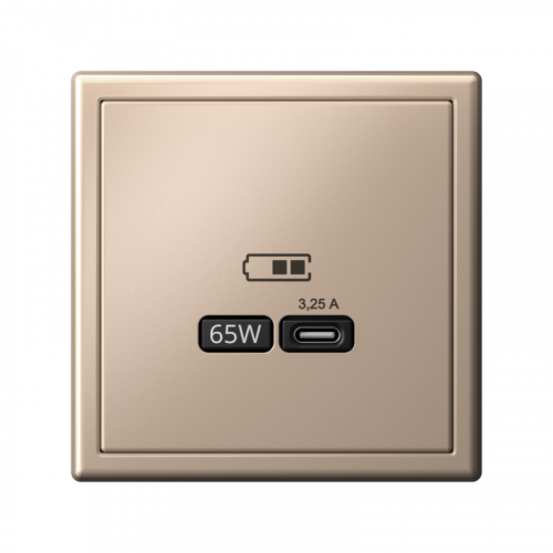 Розетка USB ArtGallery тип C 65Вт QC PD высокоскор. ЗУ механизм песочн. SE GAL001227 фото 3