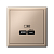 Розетка USB ArtGallery тип C 65Вт QC PD высокоскор. ЗУ механизм песочн. SE GAL001227